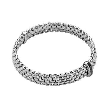 Flex'it Armband Panorama mit schwarzen Diamanten - Größe XL von FOPE bei Juwelier Jasper in Lippstadt