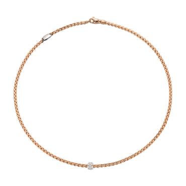 Kette Eka mit Pavébesatz - Länge 43cm von FOPE bei Juwelier Jasper in Lippstadt