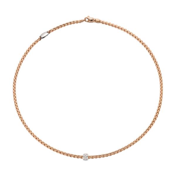 Kette Eka mit Pavébesatz - Länge 43cm von FOPE bei Juwelier Jasper in Lippstadt