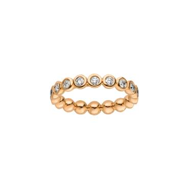 Roségold Memoirering mit Diamanten von Kollektion Müller bei Juwelier Jasper in Lippstadt