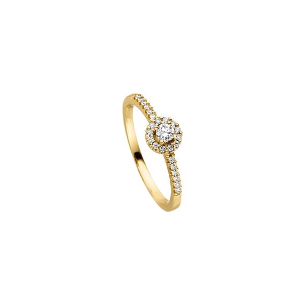 Gelbgold Ring mit Brillanten von Kollektion Müller bei Juwelier Jasper in Lippstadt