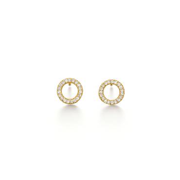 Gelbgold Ohrstecker mit Diamanten von Kollektion Müller bei Juwelier Jasper in Lippstadt