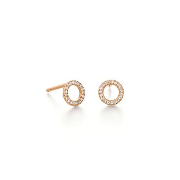 Roségold Ohrstecker mit Diamanten von Kollektion Müller bei Juwelier Jasper in Lippstadt