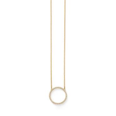 Gelbgold Collier mit Diamanten von Kollektion Müller bei Juwelier Jasper in Lippstadt