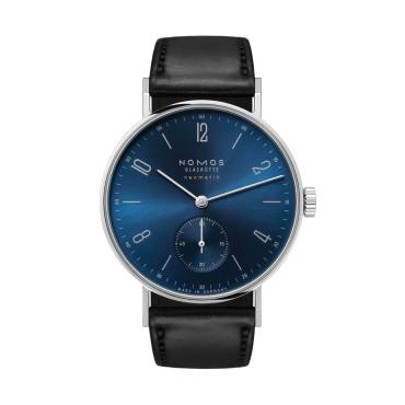 Tangente neomatik Blaugold von NOMOS Glashütte bei Juwelier Müller in Kempten und Oberstdorf