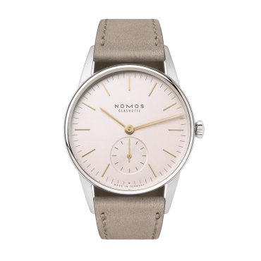 Orion 33 rosé von NOMOS Glashütte bei Juwelier Müller in Kempten und Oberstdorf