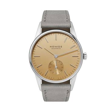 Orion 33 Gold von NOMOS Glashütte bei Juwelier Müller in Kempten und Oberstdorf