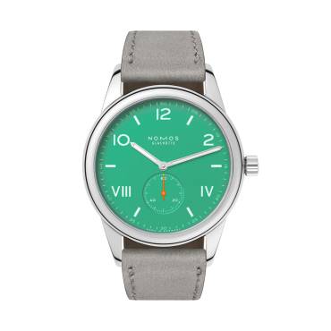 Club Campus 38 Electric Green von NOMOS Glashütte bei Juwelier Müller in Kempten und Oberstdorf