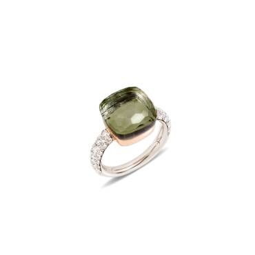 Ring Nudo mit Prasiolith und Diamanten von Pomellato bei Juwelier Jasper in Lippstadt