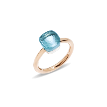 Ring Nudo Petit mit Blautopas von Pomellato bei Juwelier Jasper in Lippstadt