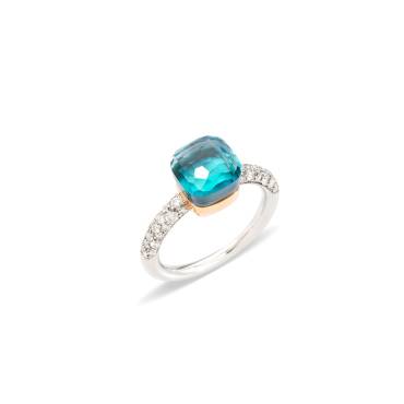 Kleiner Ring Nudo mit Topas in sky blue von Pomellato bei Juwelier Jasper in Lippstadt