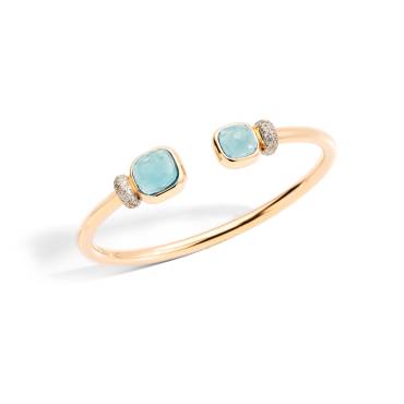 Armreif Nudo mit blauem Topas von Pomellato bei Juwelier Jasper in Lippstadt