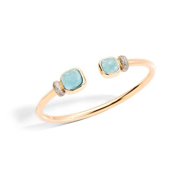 Armreif Nudo mit blauem Topas von Pomellato bei Juwelier Jasper in Lippstadt