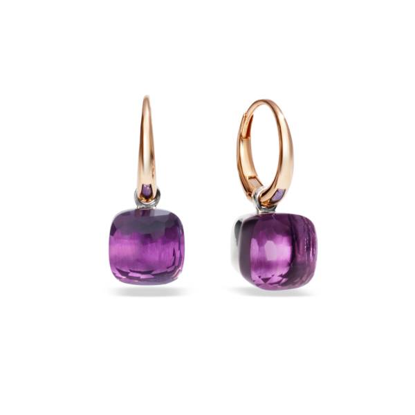 Ohrringe Nudo Petit mit Amethyst von Pomellato bei Juwelier Jasper in Lippstadt