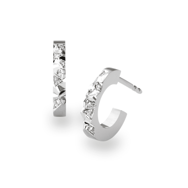 Platin Creolen "Alpenring" mit Brillanten von Schmuckwerk bei Juwelier Jasper in Lippstadt