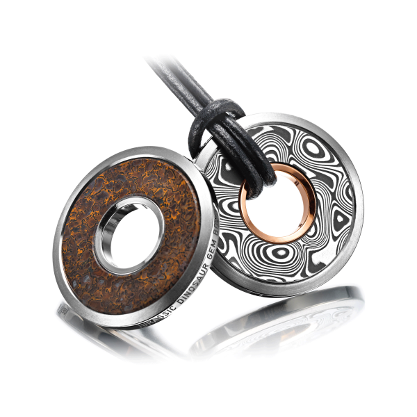 Amulett mit Lederband schwarz "Damascus" von Meister bei Juwelier Jasper in Lippstadt