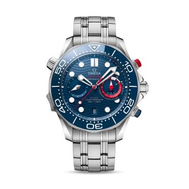 Seamaster Diver 300M Co‑Axial Master Chronometer Chronograph 44 MM "America's Cup" von Omega bei Juwelier Müller in Kempten und Oberstdorf