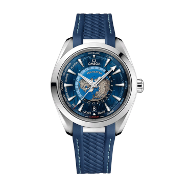 Seamaster Aqua Terra 150M Co-Axial Master Chronometer GMT Worldtimer 43 mm Worldtimer von Omega bei Juwelier Müller in Kempten und Oberstdorf