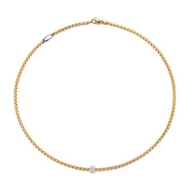 Kette Eka mit Pavébesatz - Länge 45 cm von FOPE bei Juwelier Jasper in Lippstadt