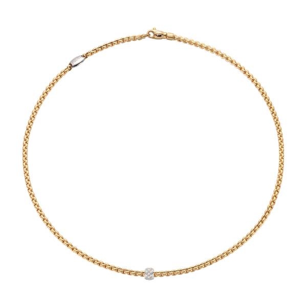 Kette Eka mit Pavébesatz - Länge 45 cm von FOPE bei Juwelier Jasper in Lippstadt