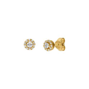 Gelbgold Ohrstecker mit Brillanten von Kollektion Müller bei Juwelier Jasper in Lippstadt