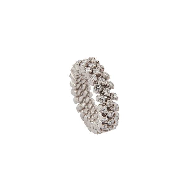Brevetto Classic Weißgold Multi Size Ring mit 3 Brillant-Reihen von Serafino Consoli bei Juwelier Jasper in Lippstadt