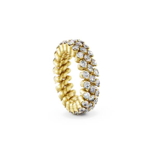 Brevetto Classic Weißgold Multi Size Ring mit 3 Brillant-Reihen von Serafino Consoli bei Juwelier Jasper in Lippstadt