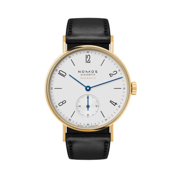 Tangente Gold neomatik von NOMOS Glashütte bei Juwelier Müller in Kempten und Oberstdorf
