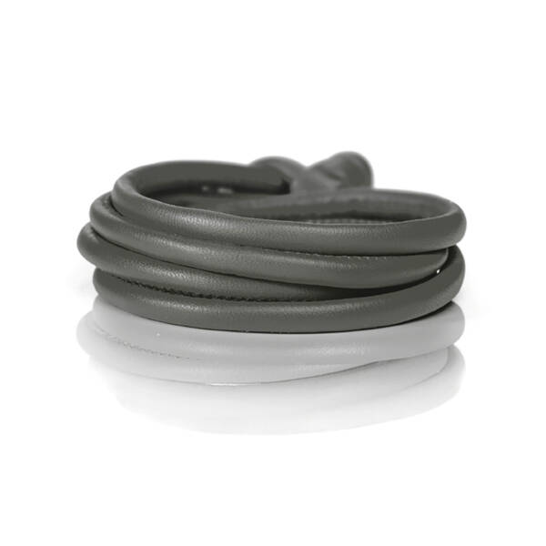 38 dunkelgrau Lederarmband Dunkelgrau von Capolavoro bei Juwelier Jasper in Lippstadt