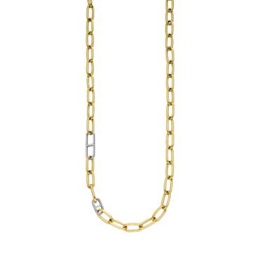 Gelb- und Weißgold Kette mit Diamanten von Clioro bei Juwelier Jasper in Lippstadt