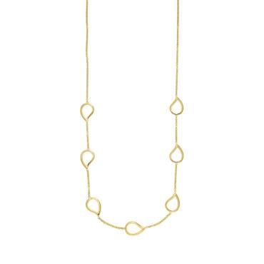 Gelbgold Kette mit Tropfen Elementen von Elaine Firenze bei Juwelier Jasper in Lippstadt
