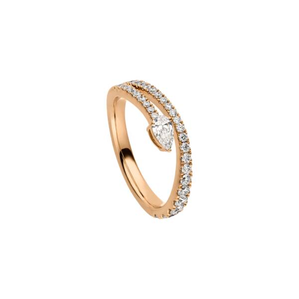 Roségold Ring mit Tropfen Diamant und Brillanten von Wurster bei Juwelier Jasper in Lippstadt