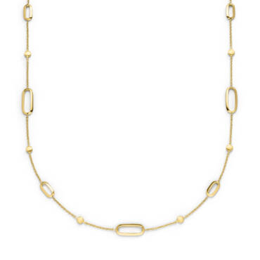 Gelbgold Kette mit ovalen Elementen von Elaine Firenze bei Juwelier Jasper in Lippstadt