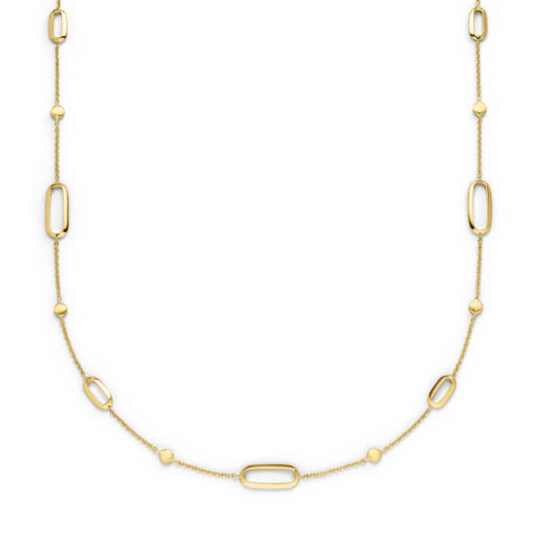 Gelbgold Kette mit ovalen Elementen von Elaine Firenze bei Juwelier Jasper in Lippstadt