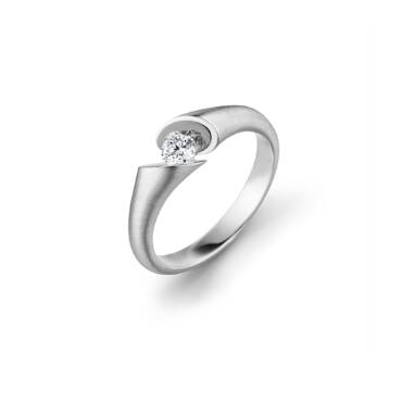 Weißgold Ring "Calla" mit Diamant von Schaffrath bei Juwelier Jasper in Lippstadt