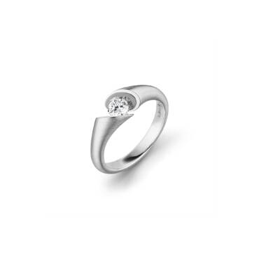 Weißgold Ring CALLA mit Brillant von Schaffrath bei Juwelier Jasper in Lippstadt