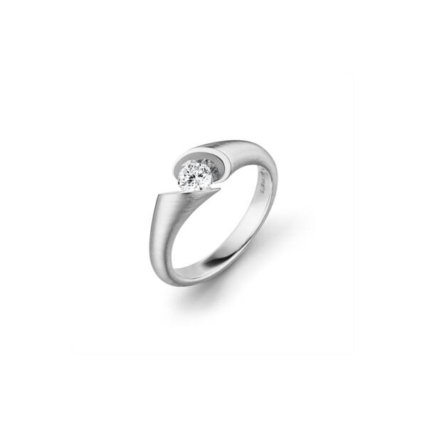 Weißgold Ring CALLA mit Brillant von Schaffrath bei Juwelier Jasper in Lippstadt