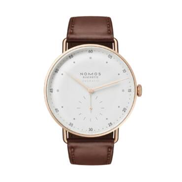 Metro Roségold Neomatik 39 von NOMOS Glashütte bei Juwelier Müller in Kempten und Oberstdorf