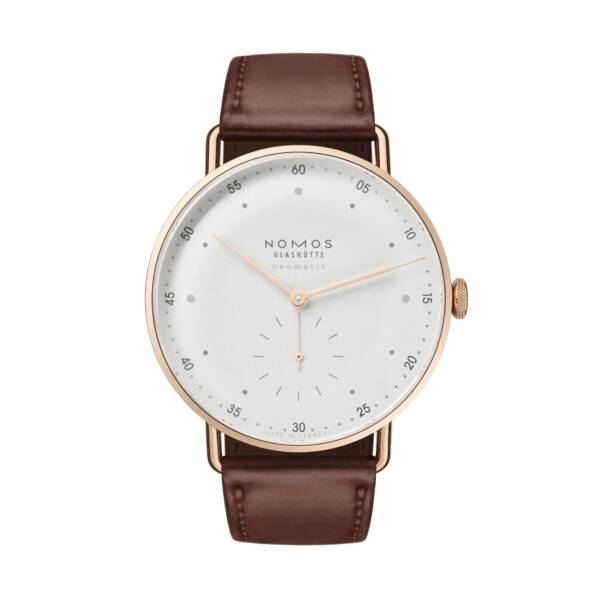 Metro Roségold Neomatik 39 von NOMOS Glashütte bei Juwelier Müller in Kempten und Oberstdorf